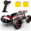 RC Car, Remote Control Car,  1:18 Scale RC Car with LED Lights, 2.4GHz 2WD All Terrain RC Car with 2 Rechargeable Batteries for 60 Min Play, 40 Mins Play, Gift for Boys and Girls - Toyigo