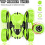 RC Cars Remote Control Car, 360øDouble Sided Flips Rotating RC Stunt Car, with Wheel Lights,4WD 2.4Ghz Double-Sided RC Cars, Kids Xmas Birthday Toy Cars for Boys/Girls, Green, blue - Toyigo