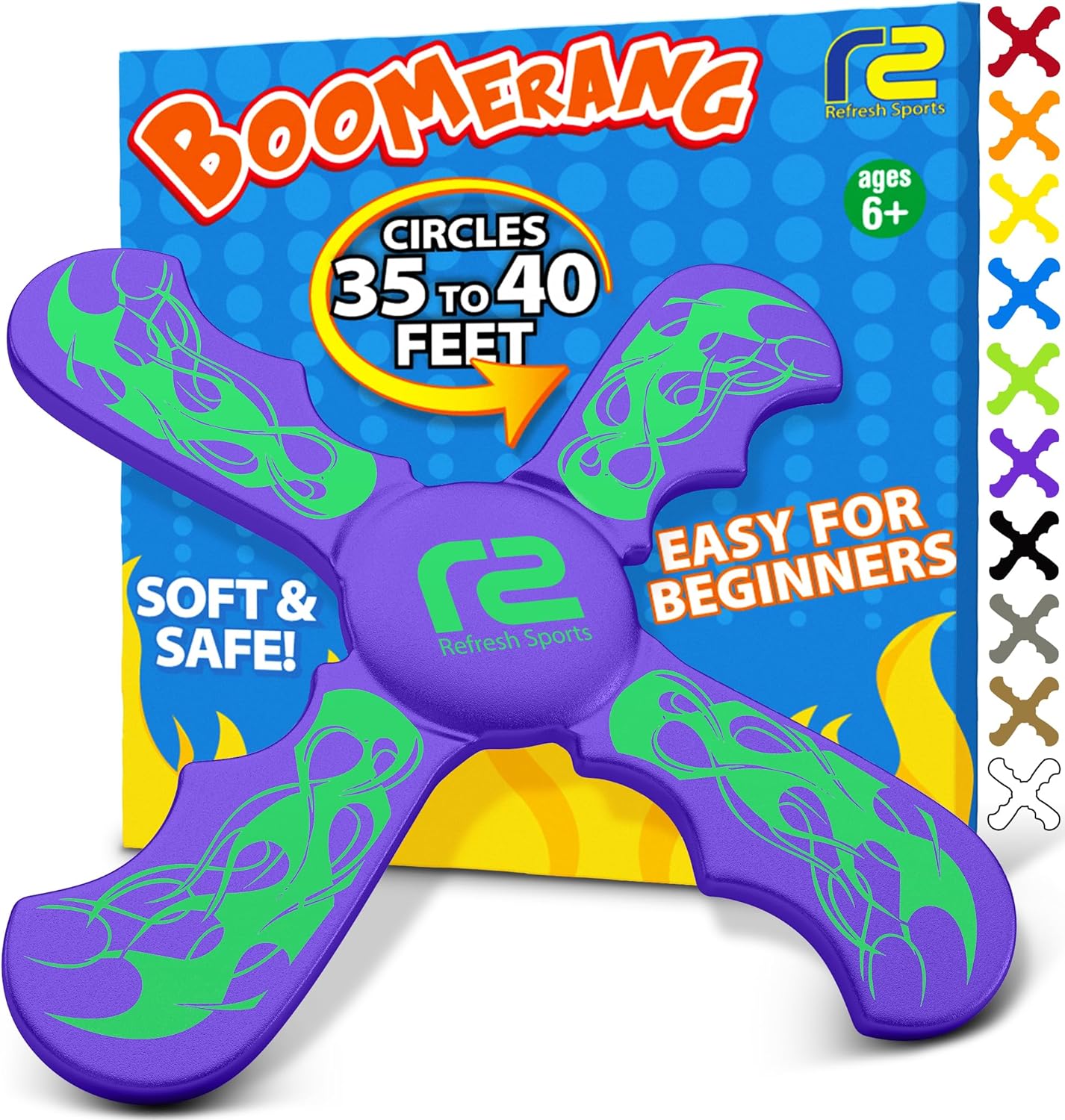 Best Soft Frisbee Kids Boomerang, Easter Basket Stuffer For Boys & Girls, Outdoor Flying Disc Beach Frisbee for Kids Age 6 & up, Fun Boys Toys age 8-10 Fun Kid Mini Frisbee Disc Frisbees for Kids