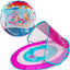 Baby Spring Float, Baby Pool Float with Canopy & UPF Protection, Swimming Pool Accessories for Kids 9-24 Months, Mermaid