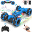 RC Stunt Car Toys, 2.4GHz 4WD Gesture Sensing RC Stunt Car, Drift Hand Controlled Remote Control Twist Cars, Offroad 360ø Rotation with Lights Music Birthday Gifts Kids Adults - Toyigo