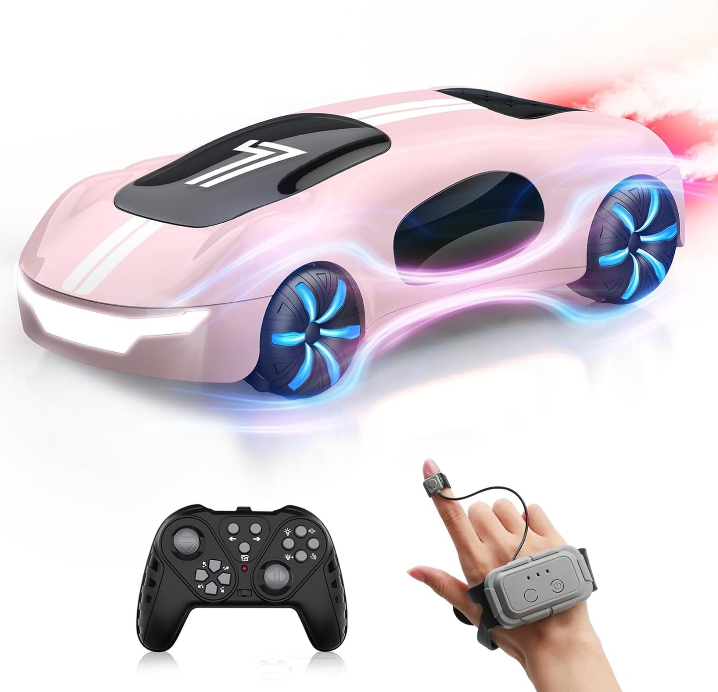 Drift RC Stunt Car, Gesture Sensing Remote Control Car, Light Spray & Sound, 2.4GHz Hobby RC Cars Toy for Kids, 360ø Rotate, Birthday Gifts for Boys Girls 4-12 - Toyigo