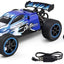 Remote Control RC Cars, Easter Basket Stuffers Toy Cars for Boys and Girls, 1:18 2WD Monster RC Truck High Speed Racing Car,  Gifts for Kids(Black Green) (White Blue) - Toyigo