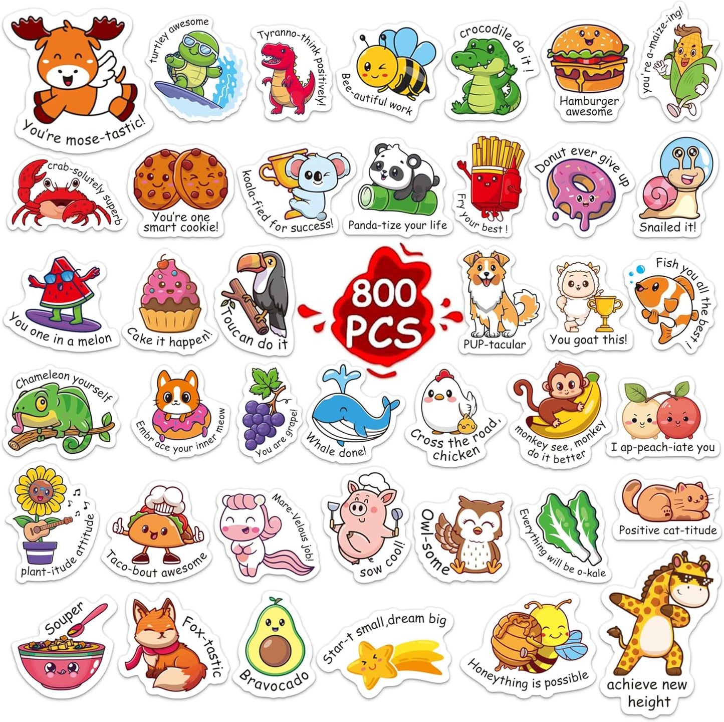 800pcsTeacher Stickers, Classroom Stickers, Motivational Stickers for Kids Stickers for Students