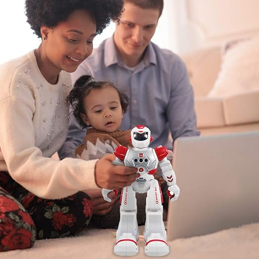 Remote Control Robot for Kids, Intelligent Programmable Robot with Infrared Controller Toys ,Dancing, Singing, Moonwalking and LED Eyes, Gesture Sensing Robot Kit for Childrens