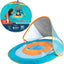 Baby Spring Float, Baby Pool Float with Canopy & UPF Protection, Swimming Pool Accessories for Kids 9-24 Months, Mermaid