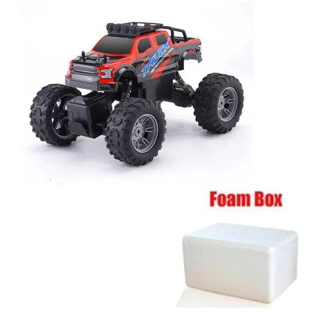 New Radio Control RC Truck Car, 4WD Off-Road Remote Control Vehicle, LED Light Outdoor Cars Toy, Cross-border Four-Wheel Drive Off-Road Vehicle, Rock Climbing RC Car,Boys Outdoor Toy,2.4G Wireless Handle Remote Control Car