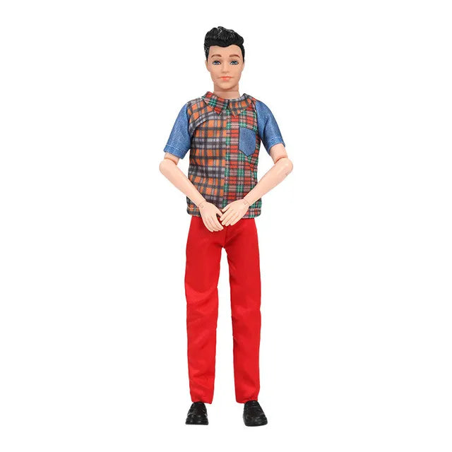 Handsome Boy Dolls,30cm Fashion Ken Doll, Dress Up Toys with Clothes Suit, Full Set 1/6 Multi Jonts, Movable Boyfriend Dolls - Toyigo