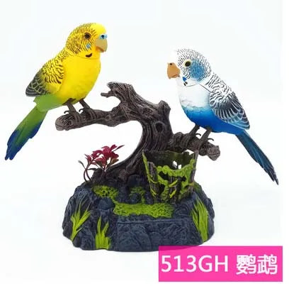 Electric Birds Toys, Electric Bird Pet Toy , Voice Controlled Electronic Animal Pets, Garden Display Children's Toy Gifts, Pen Holders Office Home Decor Ornament Kids Birthday Gifts - Toyigo