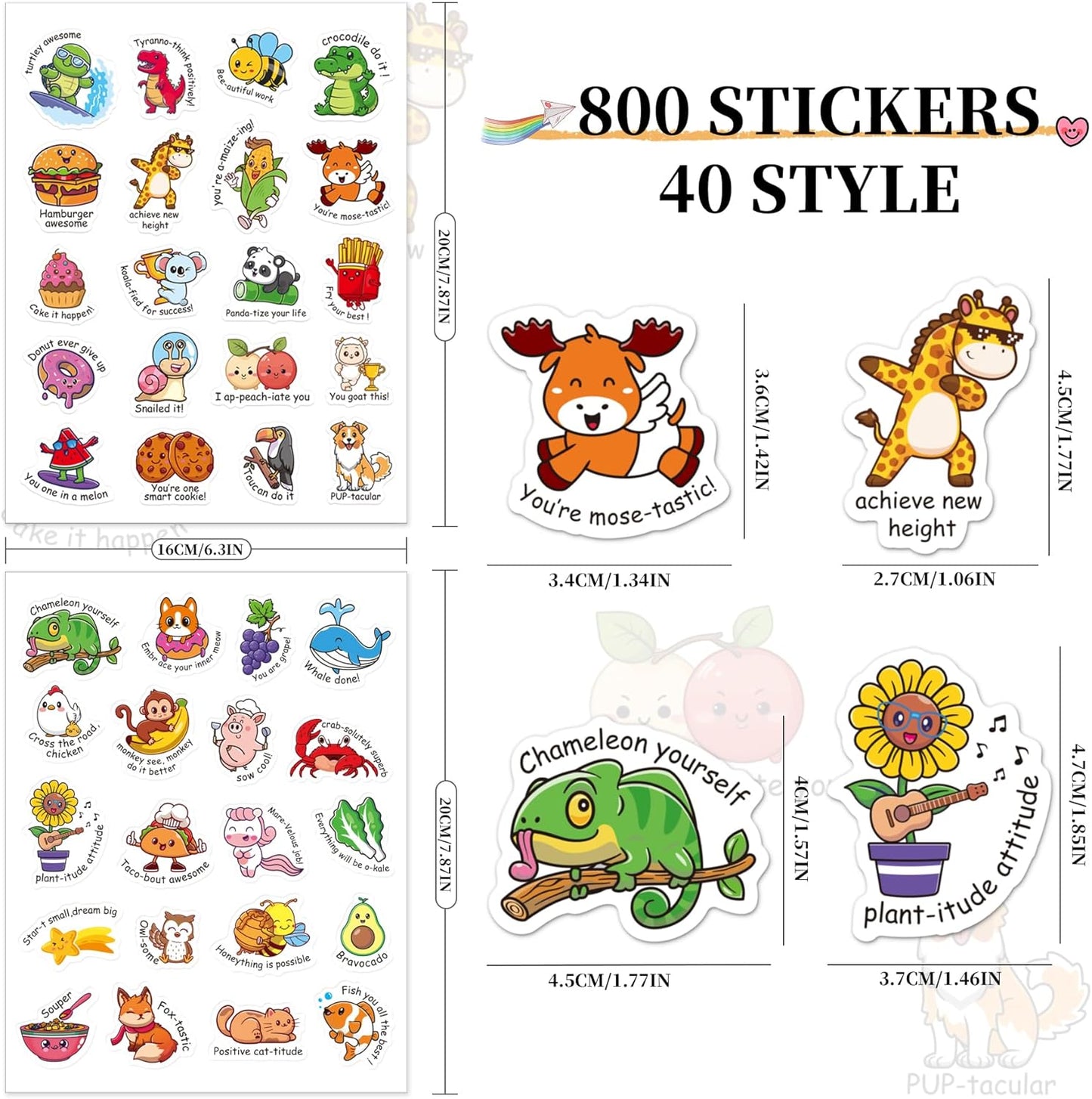 800pcsTeacher Stickers, Classroom Stickers, Motivational Stickers for Kids Stickers for Students