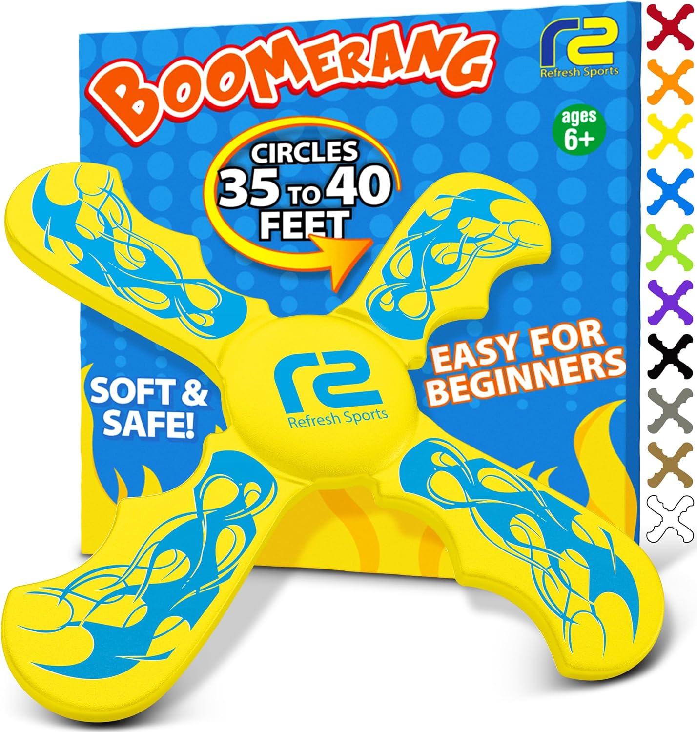 Best Soft Frisbee Kids Boomerang, Easter Basket Stuffer For Boys & Girls, Outdoor Flying Disc Beach Frisbee for Kids Age 6 & up, Fun Boys Toys age 8-10 Fun Kid Mini Frisbee Disc Frisbees for Kids