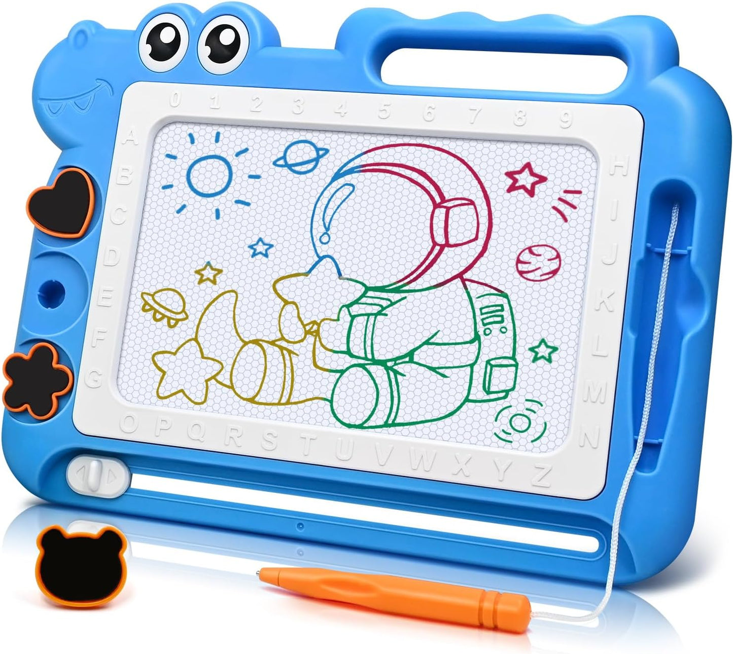 Magnetic Drawing Board, Toddler Toys, Travel Size Doodle Pad, Erasable Sketching Pad, Writing Pad for Kids, Educational Learning Kids Toys, Sketching Writing Pad for Kids in Car, Gift for 3-5 Year Old Girls Boys - Toyigo