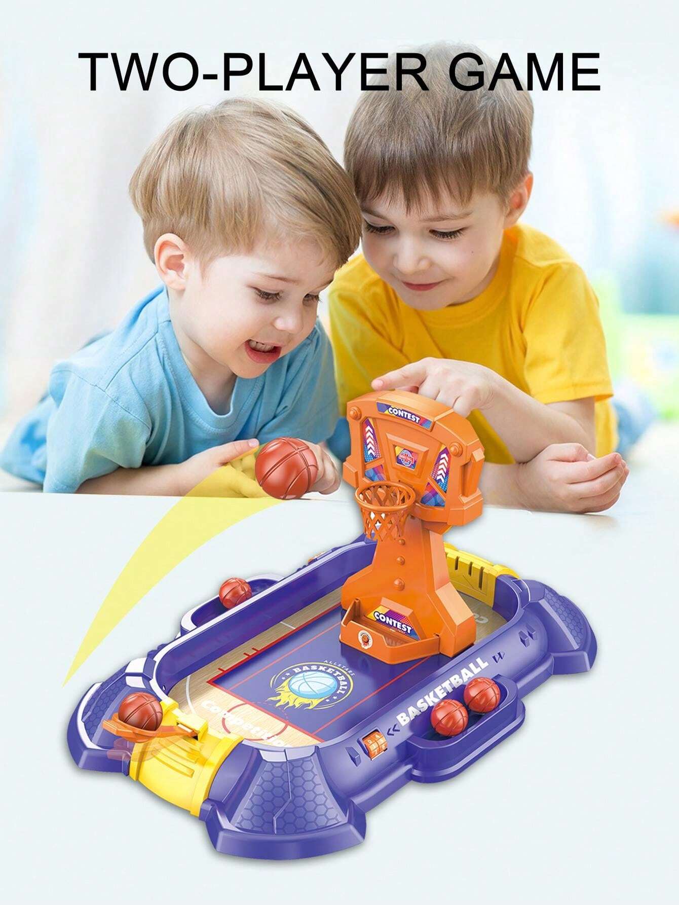 Cross-border TOYS children's educational basketball fingertip shooting desktop game console parent-child interactive leisure toys