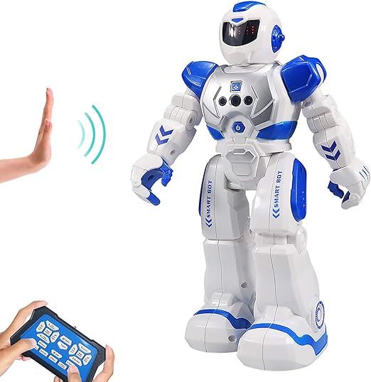 Remote Control Robot for Kids, Intelligent Programmable Robot with Infrared Controller Toys ,Dancing, Singing, Moonwalking and LED Eyes, Gesture Sensing Robot Kit for Childrens