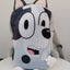 BLUEY Backpack, Cartoon Plush Backpack, Kindergarten Children Schoolbag, 24Inch, Plush with 3D Ears & Appliques, Lightweight Travel Photo Snack Bag Children Gifts - Toyigo