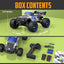 RC Truck Cars, 1:16 Scale All Terrain Monster Truck, 40KPH High Speed Remote Control Cars, 30MPH 4WD Off Road Monster Truck, 2.4Ghz Radio Control, 2 Rechargeable Batteries, 40+ Min Play, Gift for Boys Adults - Toyigo