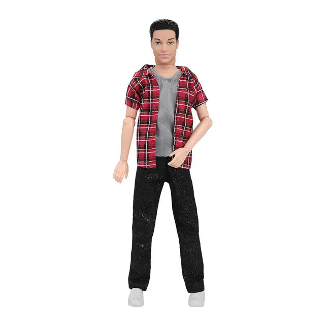 Handsome Boy Dolls,30cm Fashion Ken Doll, Dress Up Toys with Clothes Suit, Full Set 1/6 Multi Jonts, Movable Boyfriend Dolls - Toyigo