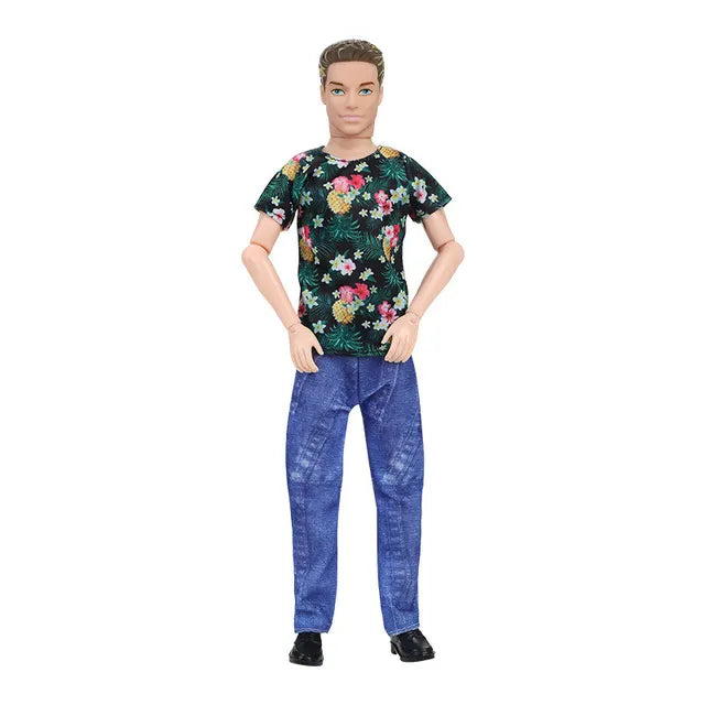 Handsome Boy Dolls,30cm Fashion Ken Doll, Dress Up Toys with Clothes Suit, Full Set 1/6 Multi Jonts, Movable Boyfriend Dolls - Toyigo