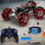 1:12 RC Stunt Car, 2.4GHz 4WD Remote Control Gesture Sensor Toy Cars, Double Sided Rotating Off Road Vehicle 360ø Flips, Lights Music, Music and Light RC Toy Car for Kids Birthday - Toyigo