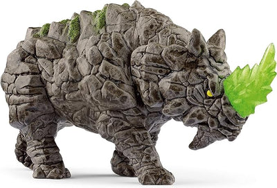 Schleich Eldrador Battle Rhino - Realistic Fantasy Rock Tough - High-Intensity Mythical Monster Action Figure with Movable Head, Play Time Imagination for Boys and Girls, Gift for Kids - Toyigo