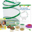 Original Habitat and Two Live Cups of Caterpillars with STEM Butterfly Journal, Life Science & STEM Education, Butterfly Science Kit - Toyigo