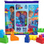 Fisher-Price Toddler Block Toys, Big Building Bag with 80 Pieces and Storage Bag, Blue, Gift Ideas for Kids Age 1+ Years