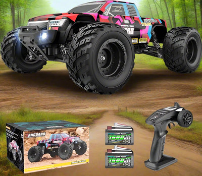 RC Monster Truck 903, 1:12 Scale RC Cars, 2.4 GHz 4WD Electric Powered Remote Control Trucks, 38 km/h Speed Hobby Fast RC Cars, Run 40+ Min Playtime Toy Gifts for Kids and Adults - Toyigo