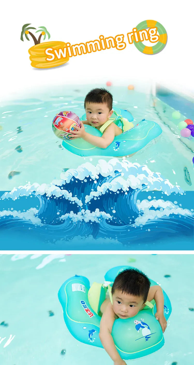 Baby Swimming Ring, Inflatable Baby Pool Float, Infant Swim Float, Circle Bathing Inflatable Toddler Ring, Kid Swimming Pool Mat, Inflatable Toddler Rings Water Toy - Toyigo