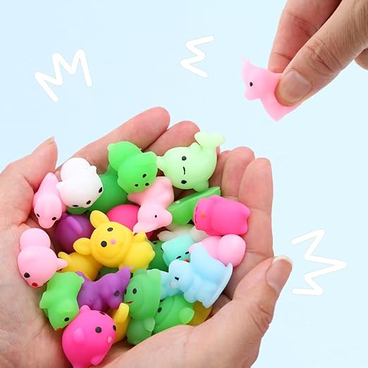 Super Mini Mochi Squishy Toys 72 PCS, Kawaii Cute Cool Mochi Squishies Animals Bulk, Squishy Fidget Toys Party Favors for Kids 3-5, Squishy Fidget Toys Party Favors for Kids 4-8, Squishy Fidget Toys Party Favors for Kids 8-12