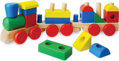 Stacking Train Wooden Toy, Classic Wooden Toy, Train Set, Wooden Sorting & Stacking Toys, For Toddlers Ages 2+, Multi-colored for Kids