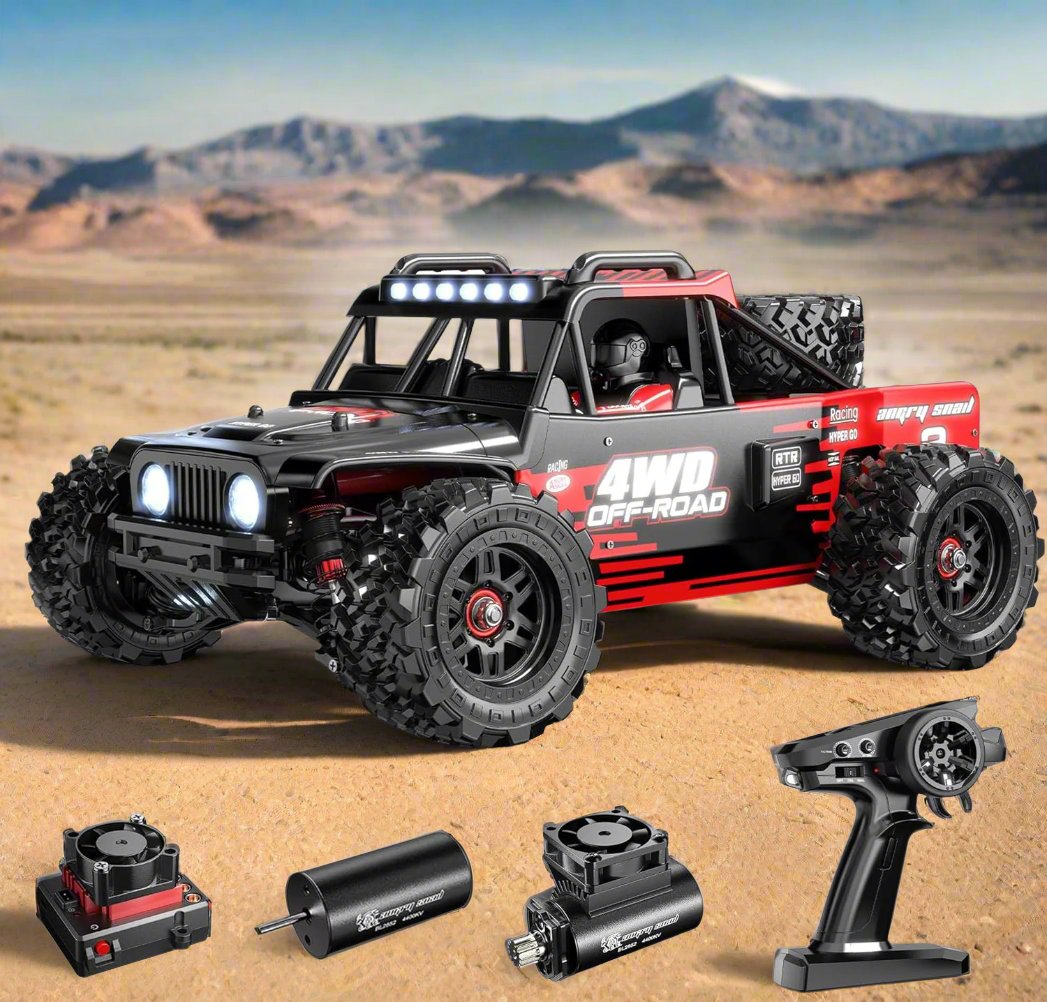 Rc Truck, 4x4 Rc Brushless Rc Truck, 14209 Electric Powered RC Car,  Brushless Motor and Esc, Rc Cars for Adults,1/14 4wd High Speed Rc Cars Drift for Adults Off Road Rc Car - Toyigo