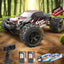 Remote Control Car, High Speed RC Cars, 2.4GHz  All Terrain Toy Trucks with 2 Rechargeable Battery, RC Cars for Kids Adults 1:16 Scale 40 KM/H 4WD Off Road Monster Trucks - Toyigo