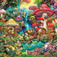 Aimee Stewart, Merry Mushroom Village Picnic, 1000 Piece Jigsaw Puzzle for Adults, Challenging Puzzle Perfect for Game Nights, Finished Size 26.75 x 19.75