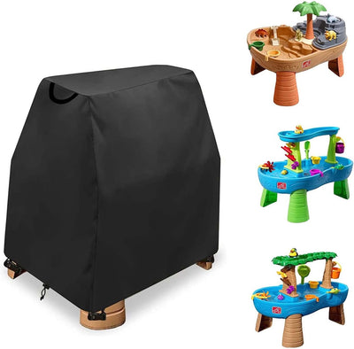 water Accessories, Kids Water Table Cover, Kids Sand and Water Table Toys, Covers Waterproof , Outdoor Water Play Table Cover, Fit Step2 Rain Showers, Splash Pond Water Table,(Only Cover) (Black 41"Lx25"Wx33"H)