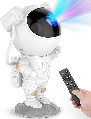 Star Projector Galaxy Night Light - Astronaut Space Projector, Starry Nebula Ceiling LED Lamp with Timer and Remote, Kids Room Dcor Aesthetic, Gifts for Christmas, Birthdays, Valentine's Day