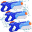 Water Guns for Kids Adults - Quanquer 3 Pack, 600CC Squirt Guns Super Water Blaster Soaker Long Range High Capacity Summer Swimming Pool Beach Outdoor Water Fighting Toy for Boys Girls (Blue)