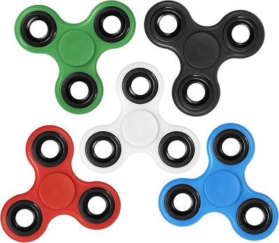 Cross-Border Colorful Black Technology Fingertip Gyroscope - Three-Leaf Rotating Finger Spinner, Alloy Venting Toy for Students,  Small Gadgets