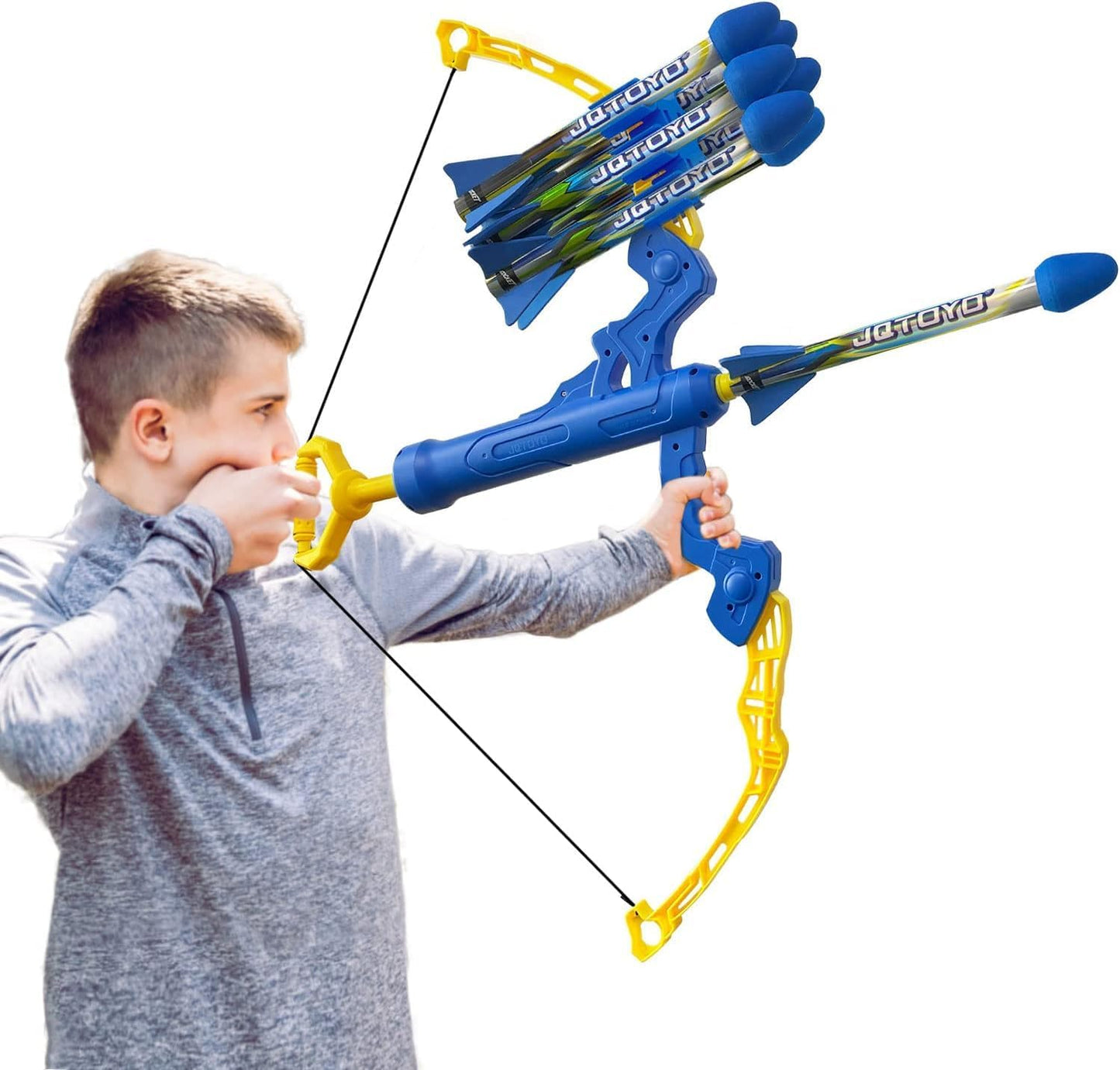 Huge Bow and Arrow, Kids Bow and Arrow Set, Kids Archery Set Outdoor Toys for Kids 8-12 Years Old, Coolest Gifts Toys for Boys & Girls Shoots Over 100 Feet