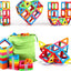 Upgraded Magnetic Blocks Tough Tiles STEM Toys,  for 3+ Year Old Boys and Girls Learning by Playing Games for Toddlers Kids, Compatible with Major Brands Building Blocks - Starter Set