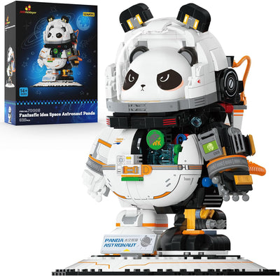 Panda Astronaut Building Sets , Cool & Cute Animals, Panda Bear Display Model, Space Toys Sets for Adults, Kids Boys Girls Aged 8 9 10 11 12 13 14+, Ideal Gifts Idea(829 Pieces)