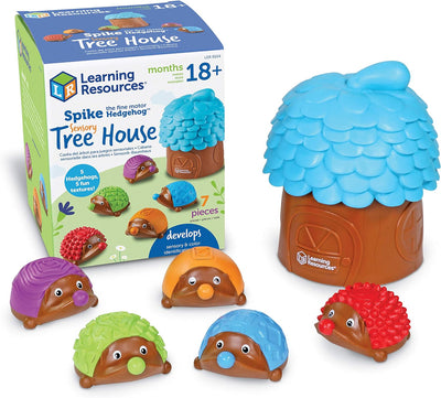 Toddler Educational Toys, Spike the Fine Motor Hedgehog Sensory Tree House, Fine Motor and Sensory Toy, Montessori toys for Toddlers, 7 Pieces, Ages 18+ months - Toyigo