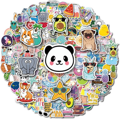 200Pcs Water Bottle Stickers, Waterproof Vinyl Stickers, Aesthetic Laptop Stickers, Stickers for Water Bottles, Cute Stickers Packs  for Kids Teens