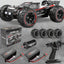 1/14 Brushless RC Cars, RC Trucks 4wd Offroad Waterproof,  Fast 50 mph, Electric Powered High Speed RC Car, Scary Fast Extreme RC Truggy with 3S Battery for Snow Sand - Toyigo