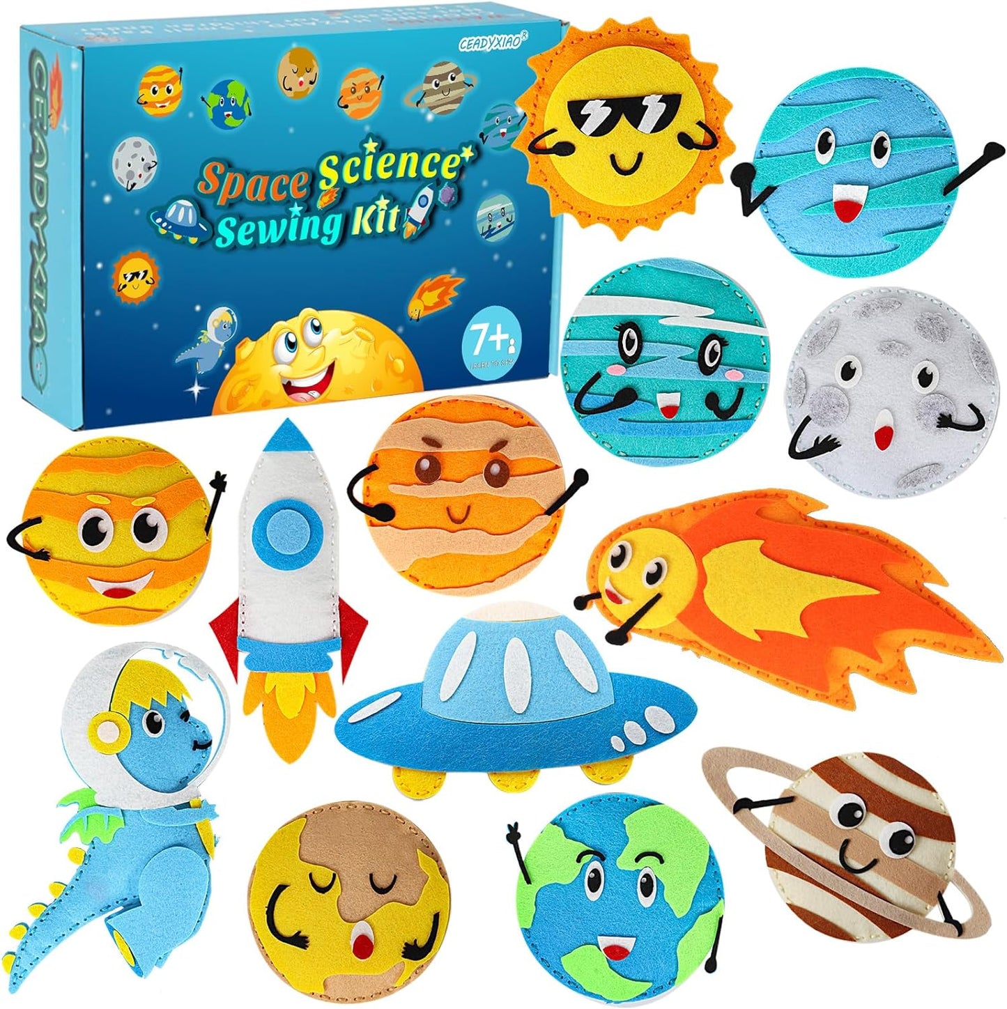 Space Sewing Kit Solar System, DIY Activity Explore Solar System for Kids, Science Activities Educational Gifts for Boys Girl