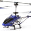 RC Helicopter, S107G 3 Channel, RC Helicopter with Gyro, Blue - Toyigo