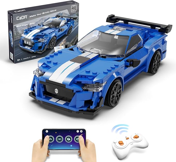 Stem Building Toys, Remote Control Car Blocks Kits with Programmable APP, Sports RC Building Toys, 325 Pcs Model Car Birthday for Kids for 6 8 9 10+ Year Old Boys