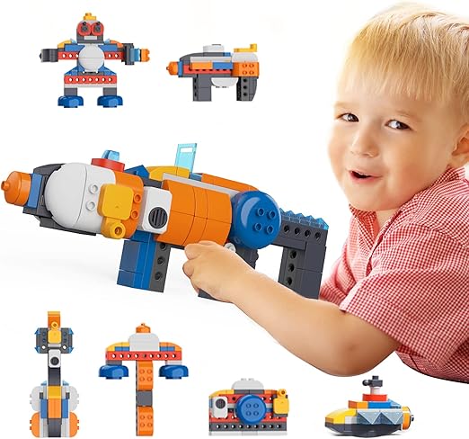 DIY Creative Building Block Gun - Large Particle Assembly Toy for Boys - Children's Model Gift