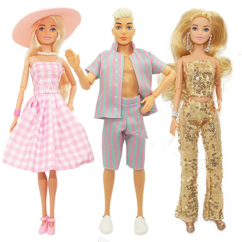 Handsome Boy Beach Doll,  Fashionistas Boy Doll, New 30cm Height Female/ Male Doll, Beauty Couple Doll with Clothes, Suit Dress Up Toys for Children - Toyigo