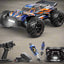 RC Monster Truck, Fast Remote Control Car, H16DR 1:16 Scale Ready to Run High Speed Jump RC Monster Truck, Off Road RC Cars 4WD All Terrain RTR RC Truck with 2 LiPo Batteries Adults for Boys - Toyigo