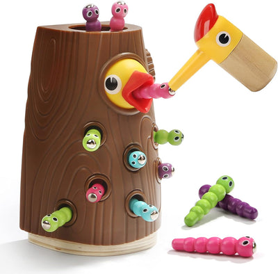 Montessori Bird Game 2-year-Old, Toddler magnet toy, Montessori Bird Playset, Fine Motor Skills Development for Boys and Girls - Toyigo